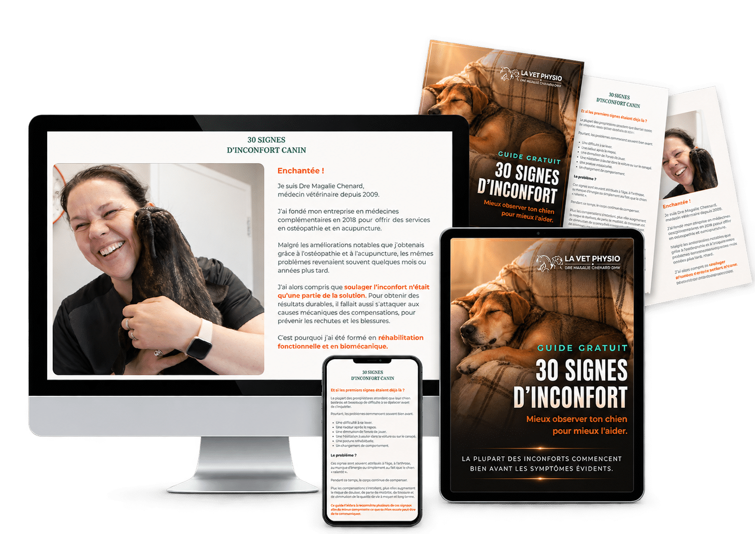 Aperçu du guide gratuit des 30 signes d’inconfort canin
